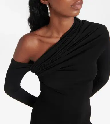 Courreges Courrèges Twist one-shoulder crêpe minidress | Thumbnail 2