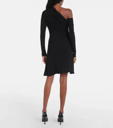 Courreges Courrèges Twist one-shoulder crêpe minidress | Thumbnail 4