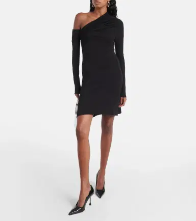Courreges Courrèges Twist one-shoulder crêpe minidress | Thumbnail 5