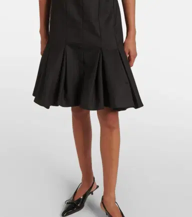 Nina Ricci Wool gabardine midi dress | Thumbnail 3