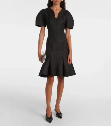 Nina Ricci Wool gabardine midi dress | Thumbnail 4