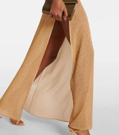 Oseree Oséree Lumière metallic maxi dress | Thumbnail 4