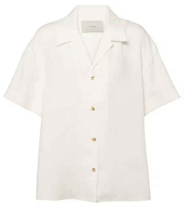 Prague linen bowling shirt