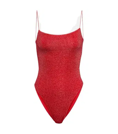 Oseree Oséree Lumière Square lamé swimsuit | Thumbnail 1