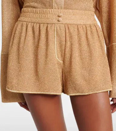Oséree Oséree Lumière lamé shorts | Thumbnail 3 Oséree Oséree Lumière lamé shorts | Thumbnail 3