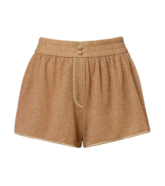 Oséree Lumière lamé shorts
