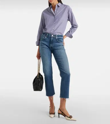 Citizens of Humanity Daphne high-rise cropped straight jeans | Thumbnail 6
