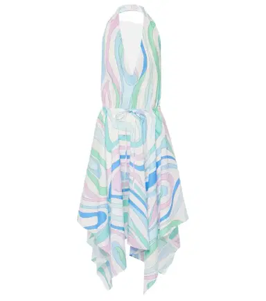 Pucci Marmo halterneck cotton minidress | Thumbnail 1