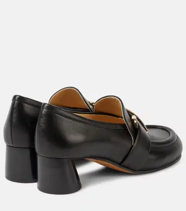 Proenza Schouler Monogram leather loafer pumps | Thumbnail 2