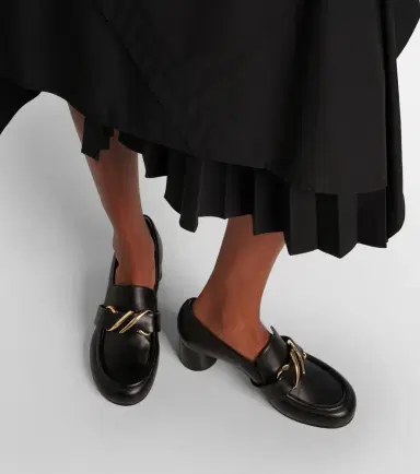 Proenza Schouler Monogram leather loafer pumps | Thumbnail 5