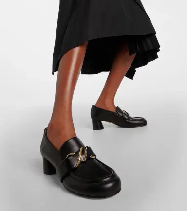 Proenza Schouler Monogram leather loafer pumps | Thumbnail 6