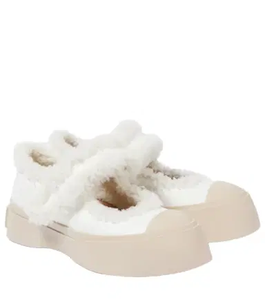 Marni Pablo shearling-lined leather sneakers | Thumbnail 1 Marni Pablo shearling-lined leather sneakers | Thumbnail 1