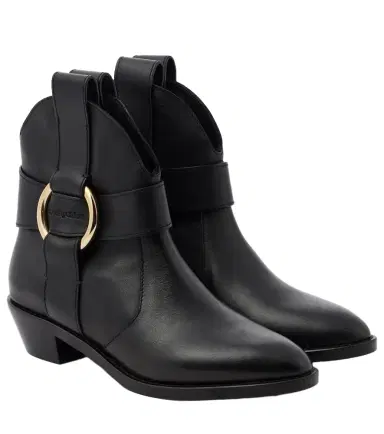 See By Chloé See By Chloé New Ring leather ankle boots | Thumbnail 1