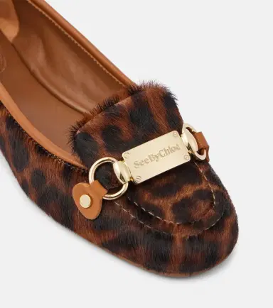 See By Chloé See By Chloé Signature calf hair ballet flats | Thumbnail 4