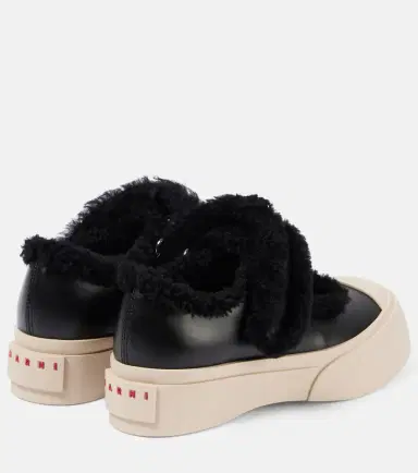 Marni Pablo shearling-lined leather sneakers | Thumbnail 3 Marni Pablo shearling-lined leather sneakers | Thumbnail 3