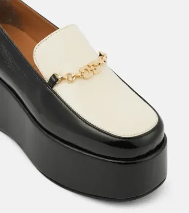 Ganni Faux leather platform loafers | Thumbnail 2