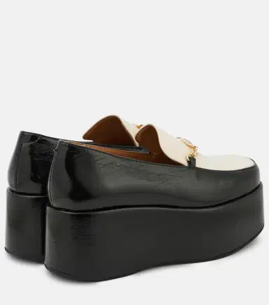 Ganni Faux leather platform loafers | Thumbnail 4