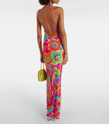 PUCCI Bersaglio halterneck jersey maxi dress | Thumbnail 2