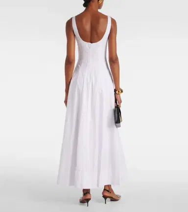Staud Wells cotton poplin maxi dress | Thumbnail 3