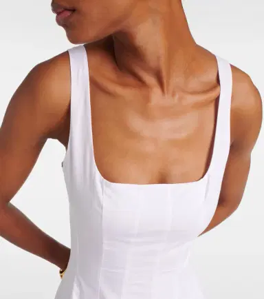 Staud Wells cotton poplin maxi dress | Thumbnail 4