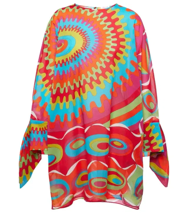 Bersaglio printed cotton kaftan