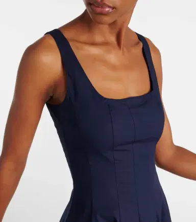 Staud Wells cotton poplin minidress | Thumbnail 5