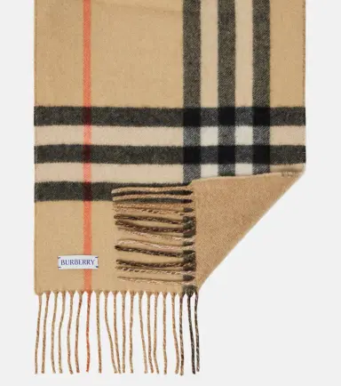 Burberry Check EKD cashmere scarf | Thumbnail 2