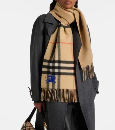 Burberry Check EKD cashmere scarf | Thumbnail 4