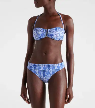 Heidi Klein Lake Como printed bikini top | Thumbnail 3