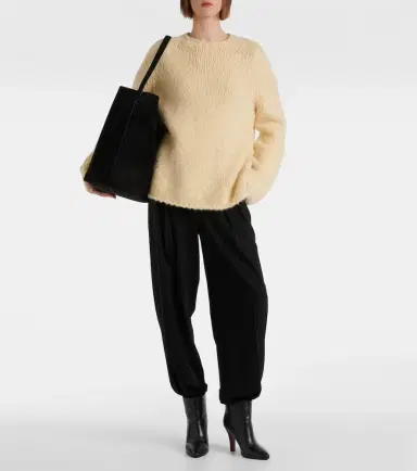 The Row N/S Park Large suede tote bag | Thumbnail 5