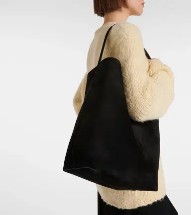 The Row N/S Park Large suede tote bag | Thumbnail 6