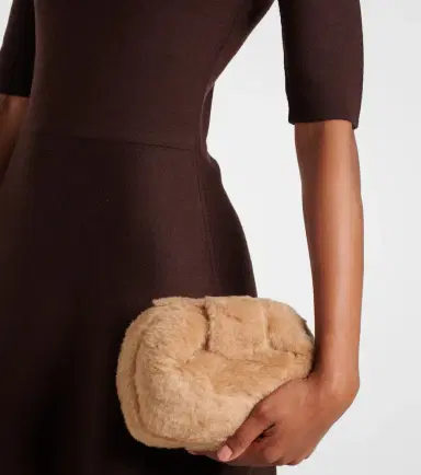 Gabriela Hearst Soft Demi faux shearling clutch | Thumbnail 4