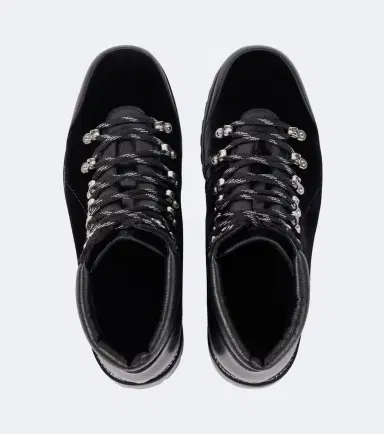 Manolo Blahnik Janka leather-trimmed velvet lace-up boots | Thumbnail 5
