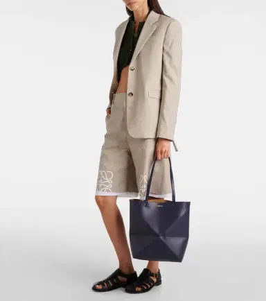 Loewe Puzzle Fold leather tote bag | Thumbnail 6