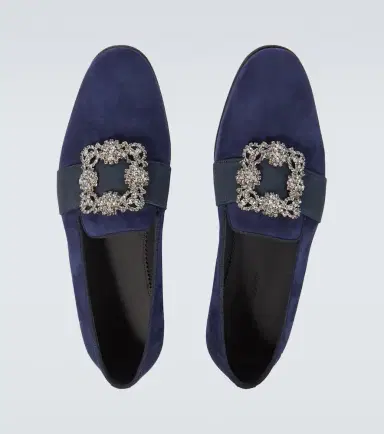 Manolo Blahnik Carlton embellished suede loafers | Thumbnail 5 Manolo Blahnik Carlton embellished suede loafers | Thumbnail 5