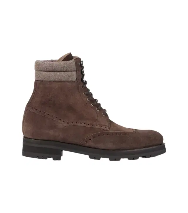 Manolo Blahnik Sapele suede lace-up boots
