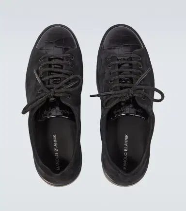 Manolo Blahnik Semanado leather sneakers | Thumbnail 5