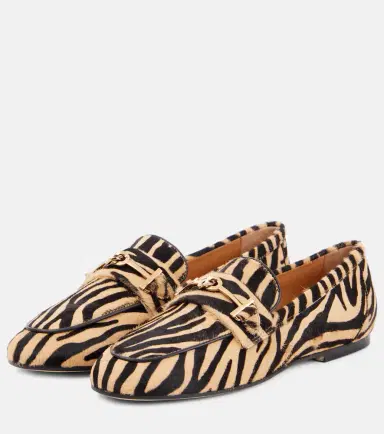 Tod's T Ring printed calf hair loafers | Thumbnail 2