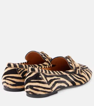 Tod's T Ring printed calf hair loafers | Thumbnail 4