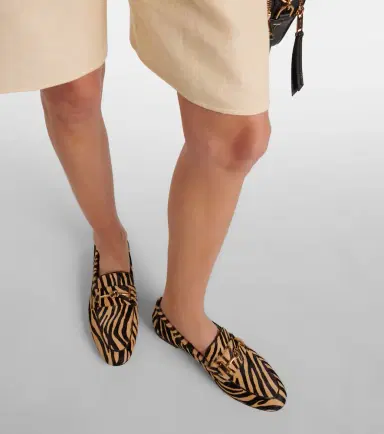 Tod's T Ring printed calf hair loafers | Thumbnail 6