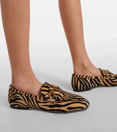 Tod's T Ring printed calf hair loafers | Thumbnail 7