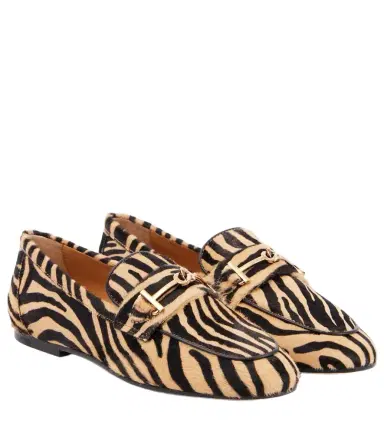 Tod's T Ring printed calf hair loafers | Thumbnail 1