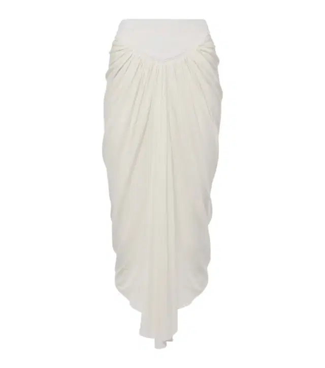 Alaia Alaïa Draped asymmetric midi skirt