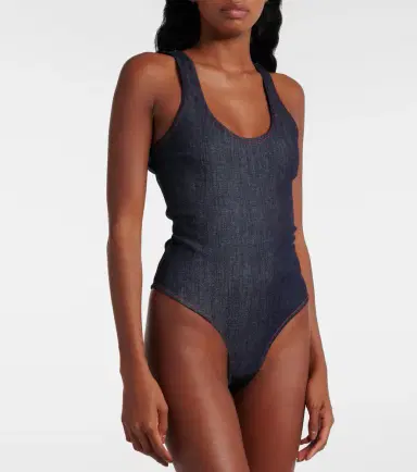 Alaïa Alaïa Denim bodysuit | Thumbnail 3