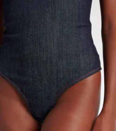 Alaïa Alaïa Denim bodysuit | Thumbnail 4