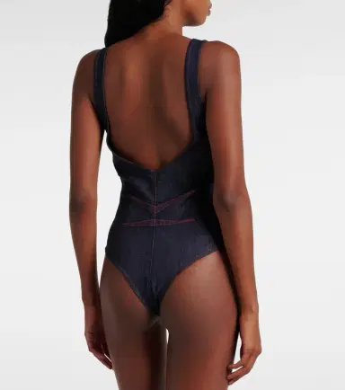 Alaïa Alaïa Denim bodysuit | Thumbnail 6