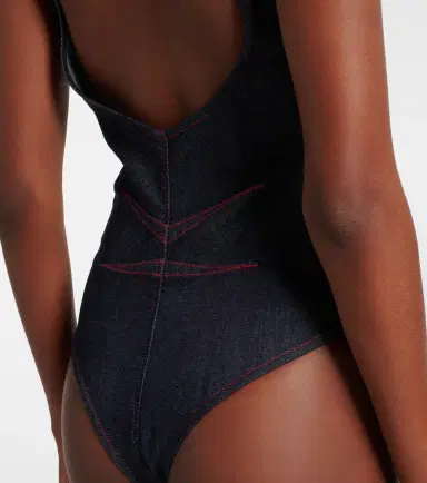 Alaïa Alaïa Denim bodysuit | Thumbnail 7
