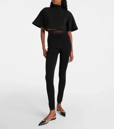 Alaïa Alaïa Vienne high-rise leggings | Thumbnail 4