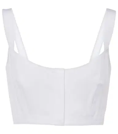 Alaïa Alaïa Cotton crop top | Thumbnail 1 Alaïa Alaïa Cotton crop top | Thumbnail 1