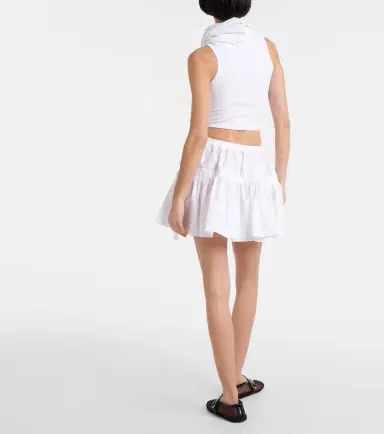 Alaïa Alaïa Bow-detail ruffled miniskirt | Thumbnail 2